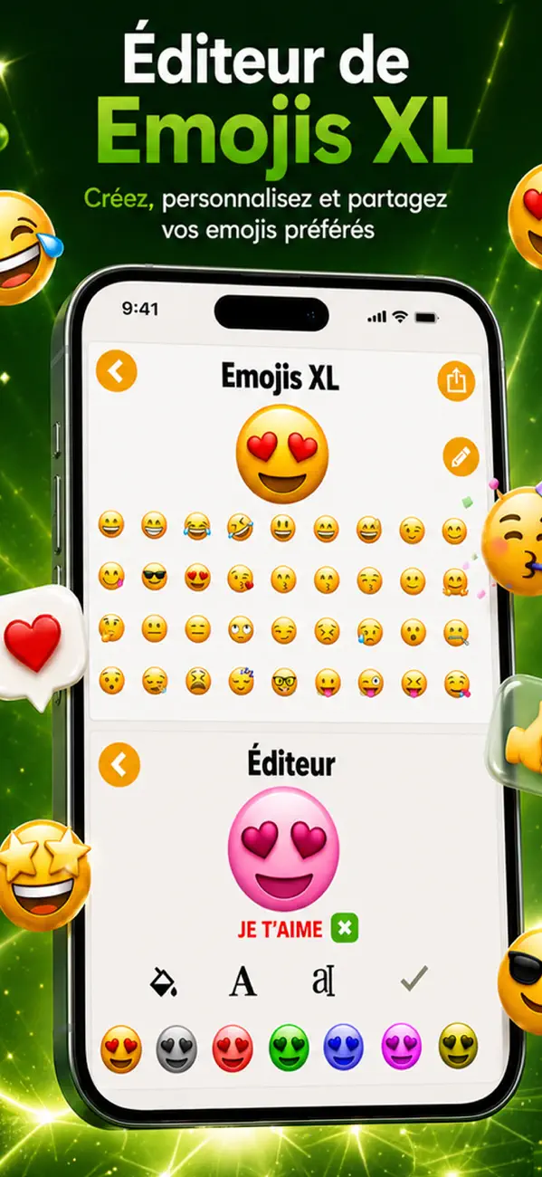 Screenshot #2 pour Emoji - Clavier & Stickers