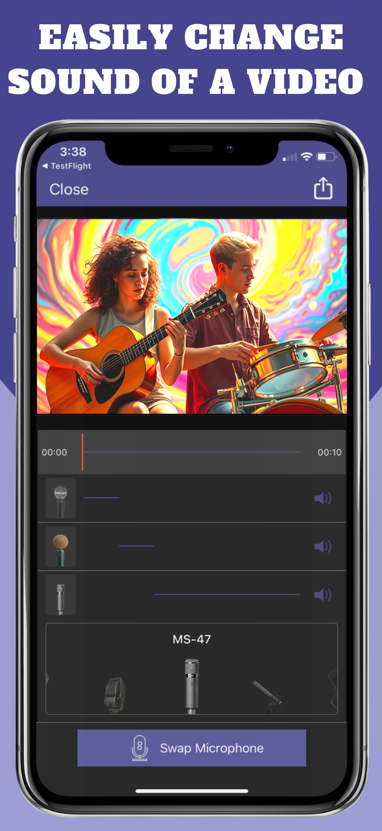 MicSwap Video Pro Audio Editor