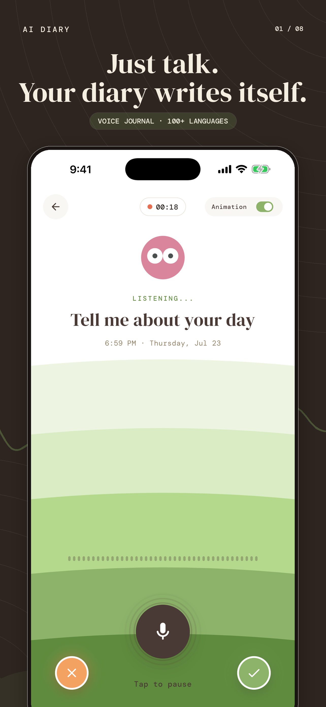 AI Diary: Voice Journal & Mood screenshot 4