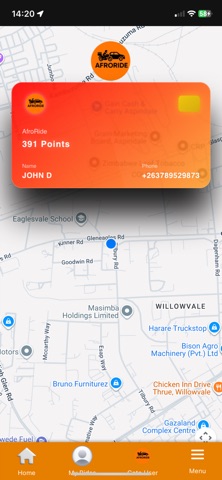 Afroride screenshot