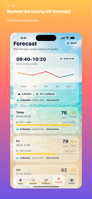 Get Tan: UV Index & SPF Timer screenshot 3