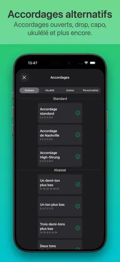 Capture d'écran de ChordShapes : Accords Guitare sur iPhone 6