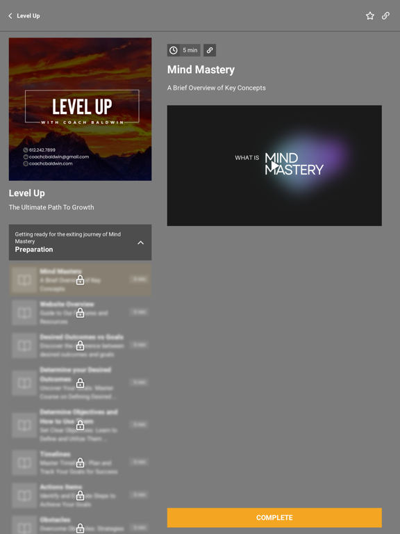 Screenshot #5 pour Coach Baldwin's Mind Mastery