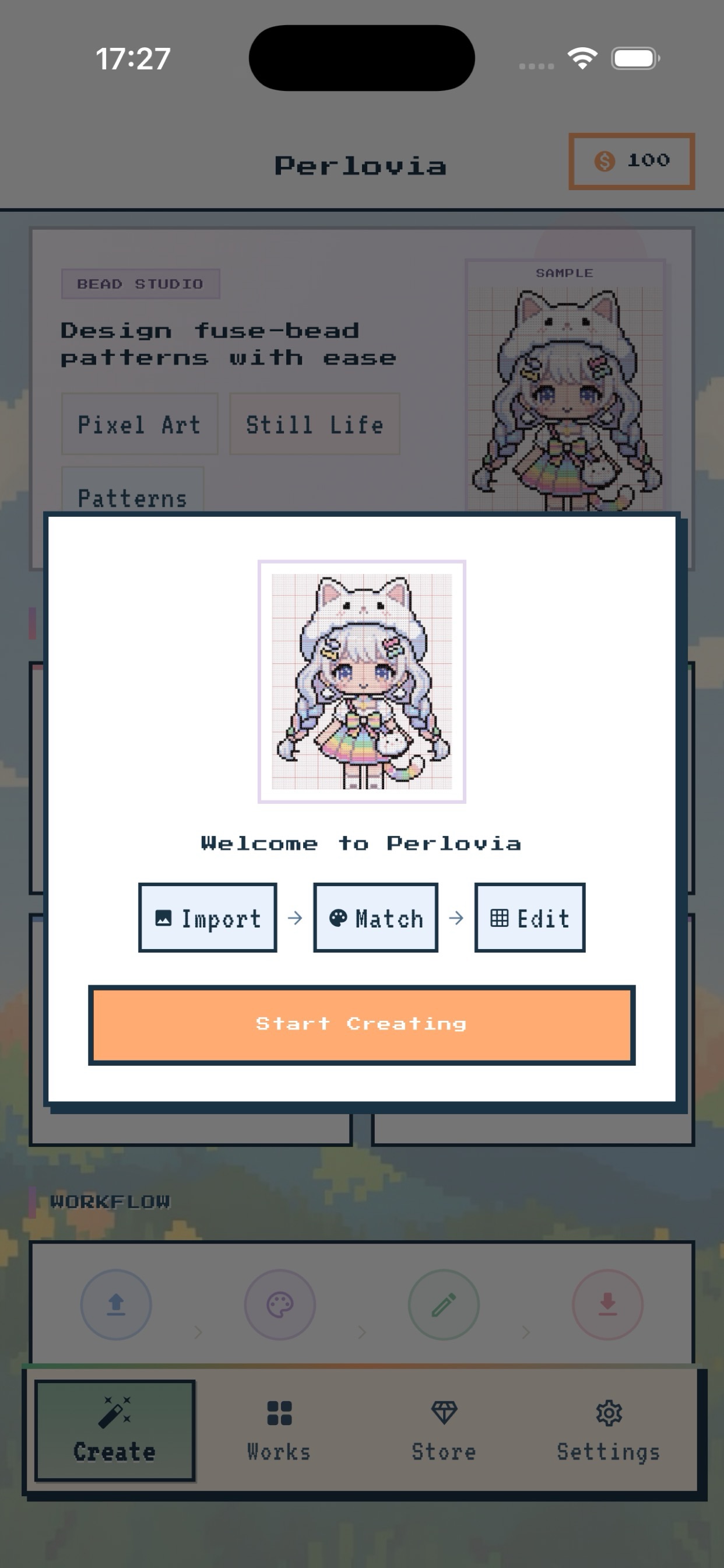 Screenshot 1 of Perlovia ‑ Bead Grid Maker