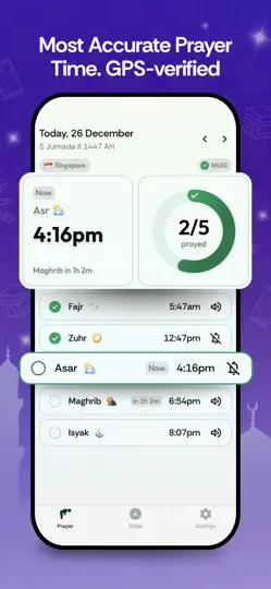 Capture d'écran de Namaz Pro: Azan Time, Qibla sur iPhone 2