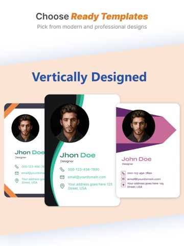 Digital Cardify : Calling Card iPad screenshot