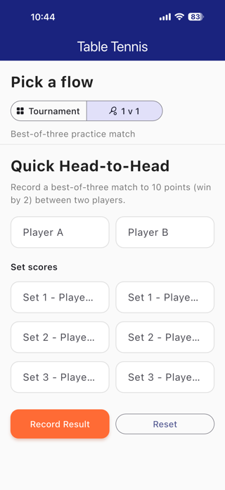 Match Point TT Screenshot 1 of 4