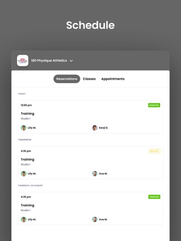 180 Physique Athletics iPad screenshot
