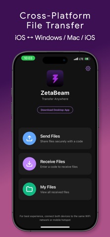 ZetaBeam - Transfer anywhere screenshot