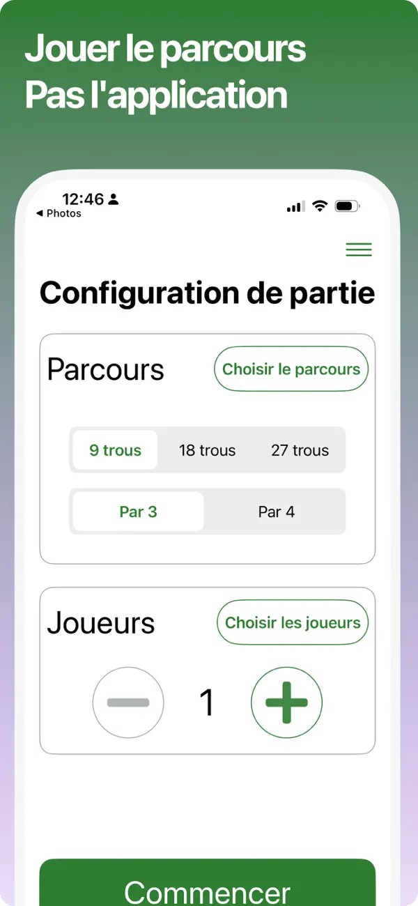 Screenshot #2 pour Under Par Carte de score