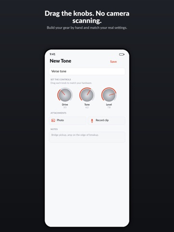 ToneVault - Tone Saver iPad screenshot