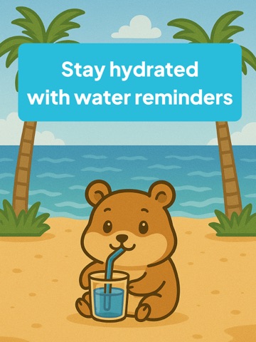 Water tracker Hamster iPad screenshot