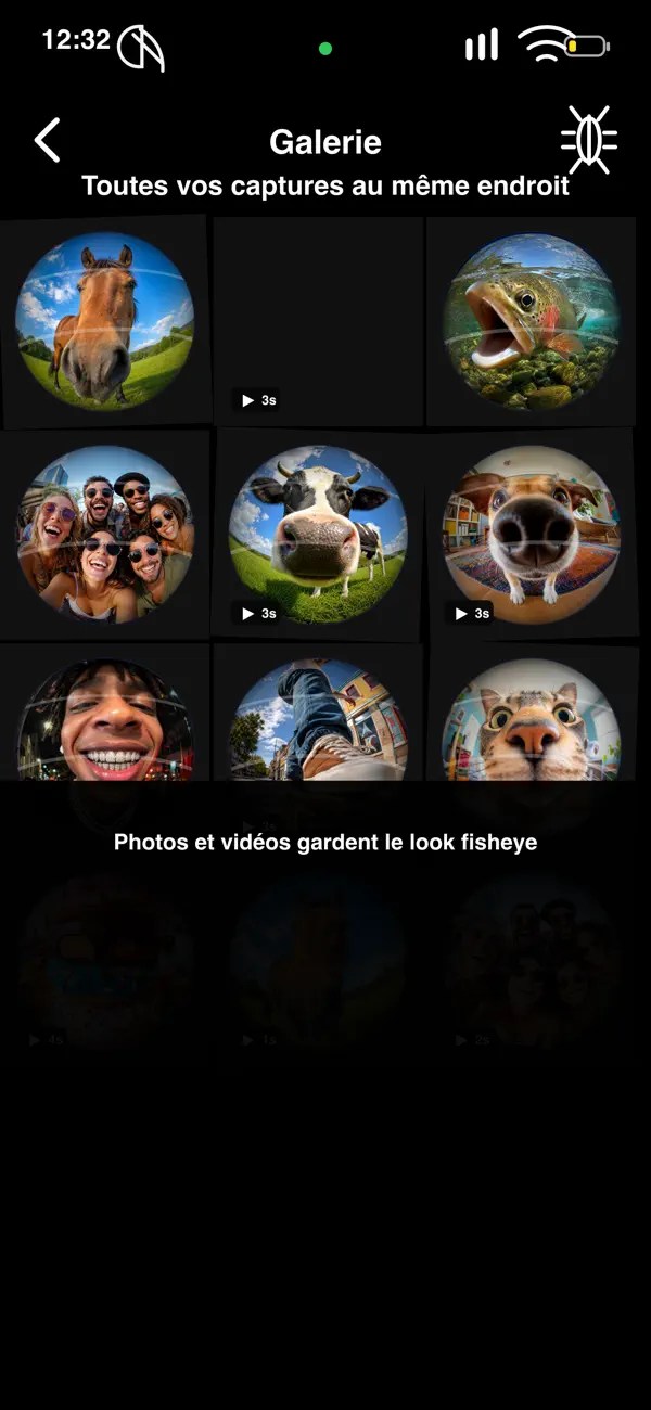 Screenshot #2 pour Caméra Fisheye - WideEye