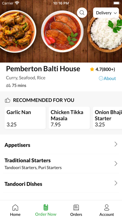 Pemberton Balti House Screenshot