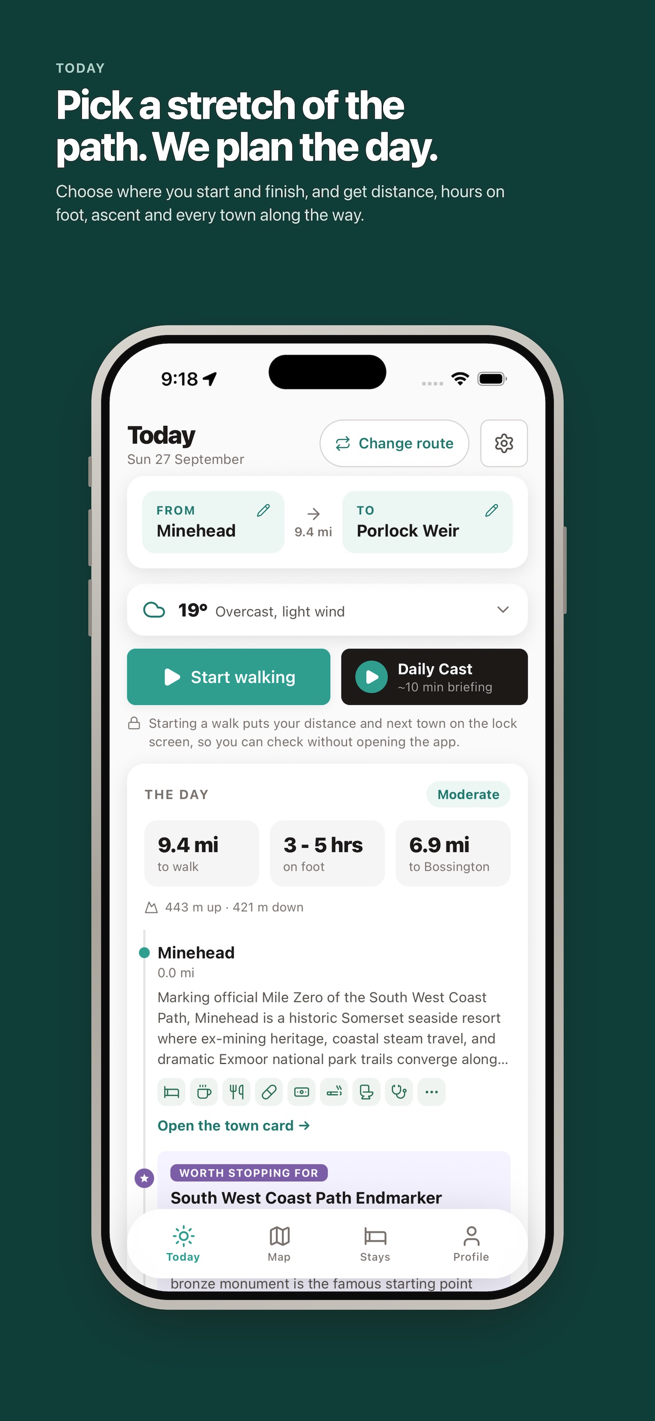 Screenshot 1 of South West Coast Path Guide