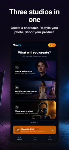 Vantra: AI Photo Studio Screenshot 2 of 5
