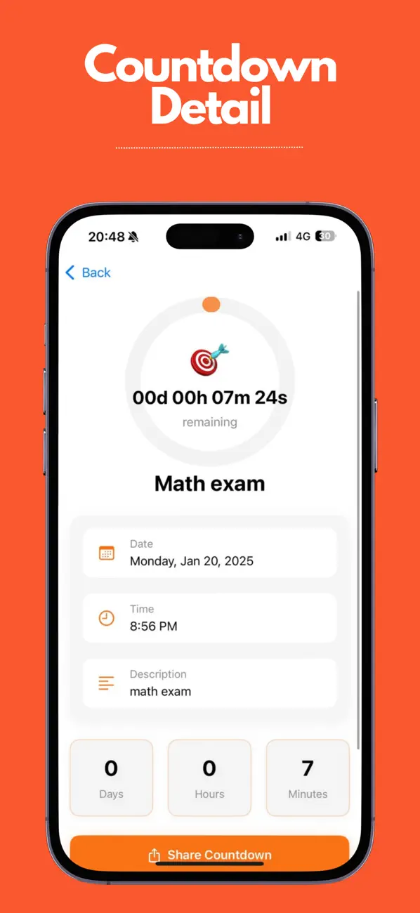#3. Countdown Timer Planner (iOS) Ved: Burak Kose