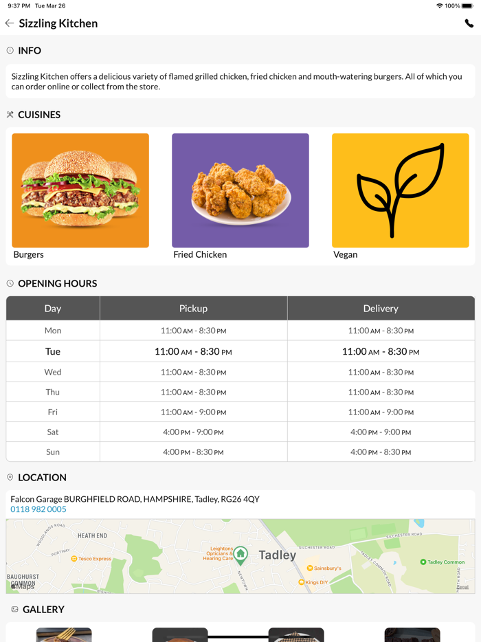 Sizzling Kitchen Tadley