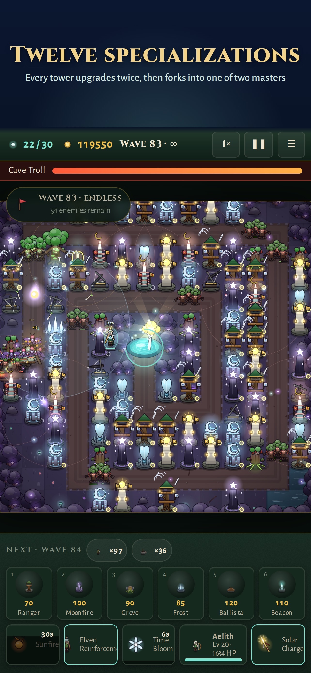 Screenshot 3 of Everspring: Immortal Defense
