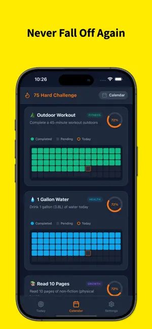 75 Hard Challenge - Tracker screenshot 3