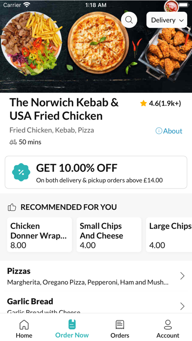 The Norwich Kebab & USA Fried Screenshot