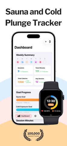 Sauna & Cold Plunge Tracker Screenshot 1 of 10