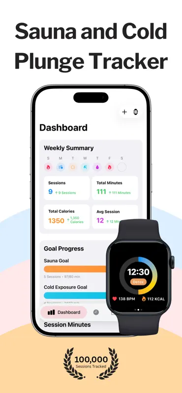 Sauna Tracker: Sleep & Plunge screenshot 1 of 10