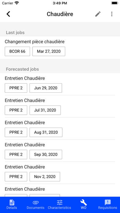 Cegid EAM Screenshot