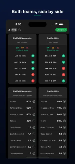BetWiser: Football Stats screenshot 3