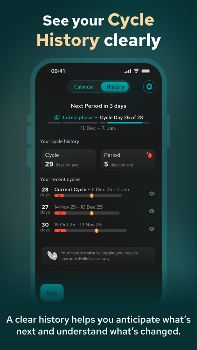 Belle : Period & PMDD Tracker iPhone screenshot 6 - Health & Fitness app