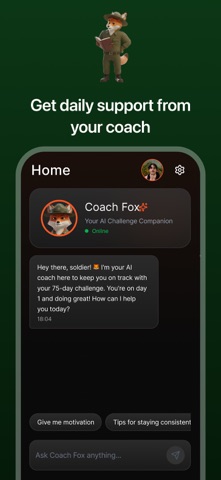 Foxtrot: 75 Days Challenge iPhone screenshot