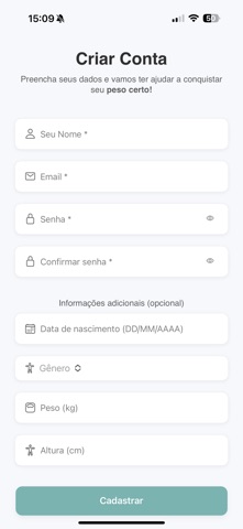 Peso Certo screenshot