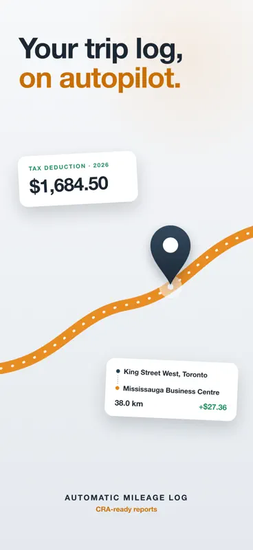 Trip Log & KM by Mile Tracker screenshot 1 of 5