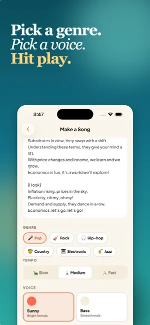meli: make study songs screenshot 4