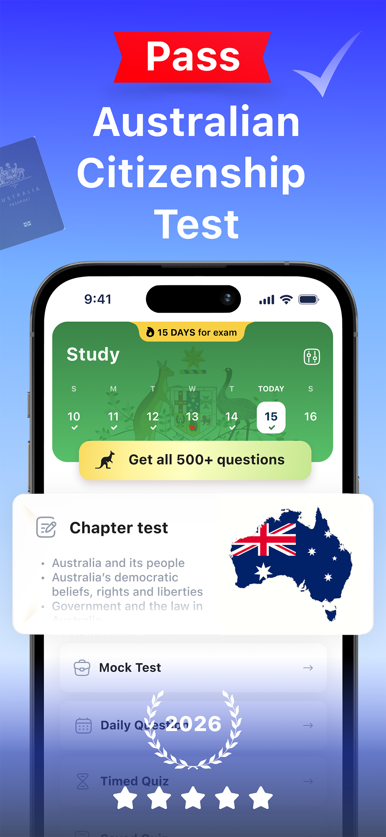 Citizenship Test AU 2026 +