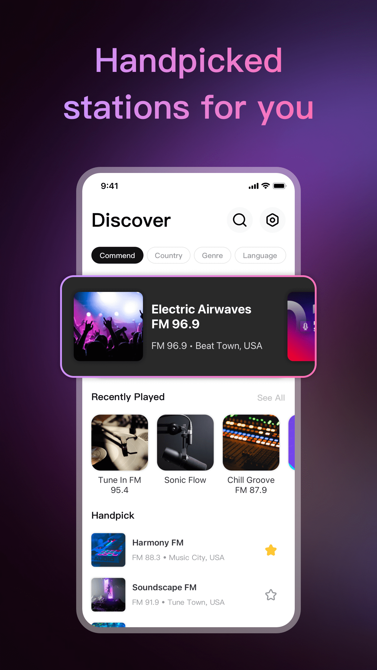 FM Radio: Music, Sports & News