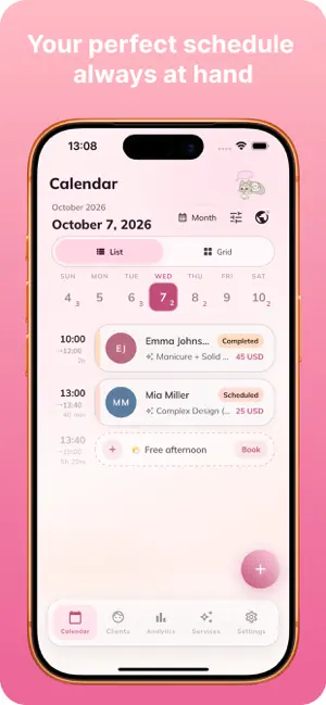 BeautyFlow CRM: Appointments screenshot 1