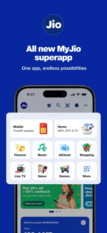 MyJio: For Everything Jio screenshot 1 of 7