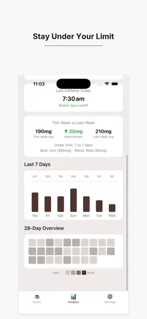 Caffeine Tracker - Intake Log screenshot 4