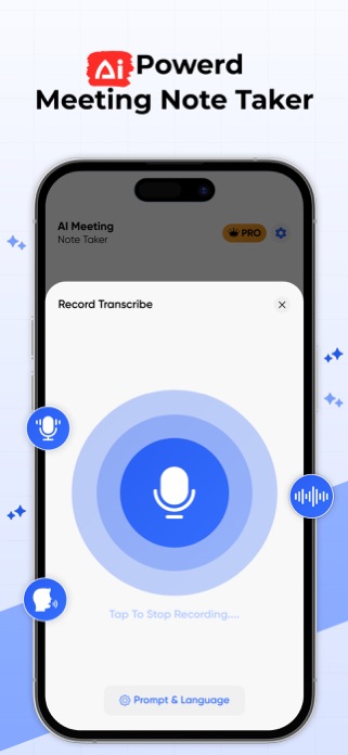 AI Meeting Audio Note Taker Screenshot 1 of 7