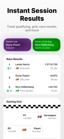 Racey: Formula Tracker iPhone screenshot