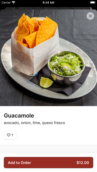 Vida Taco Bar iPhone screenshot 3 - Food & Drink app