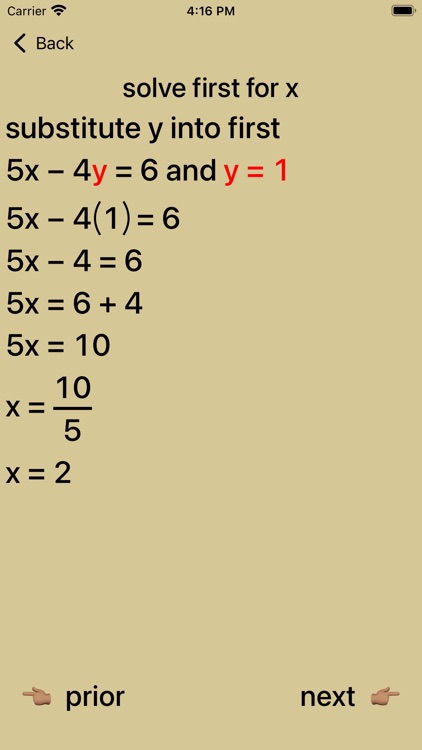 Simultaneous Linear Equations screenshot-4