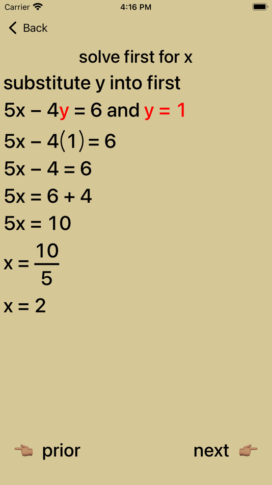 #5. Simultaneous Linear Equations (iOS) 由: Walter Kissach