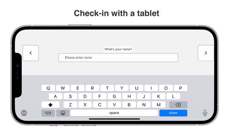 Reception App: iPad Check-in