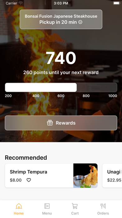 Bonsai Fusion iPhone screenshot 1 - Food & Drink app