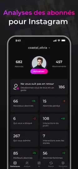 Capture d'écran de Unfollowers: Followers Tracker sur iPhone 1