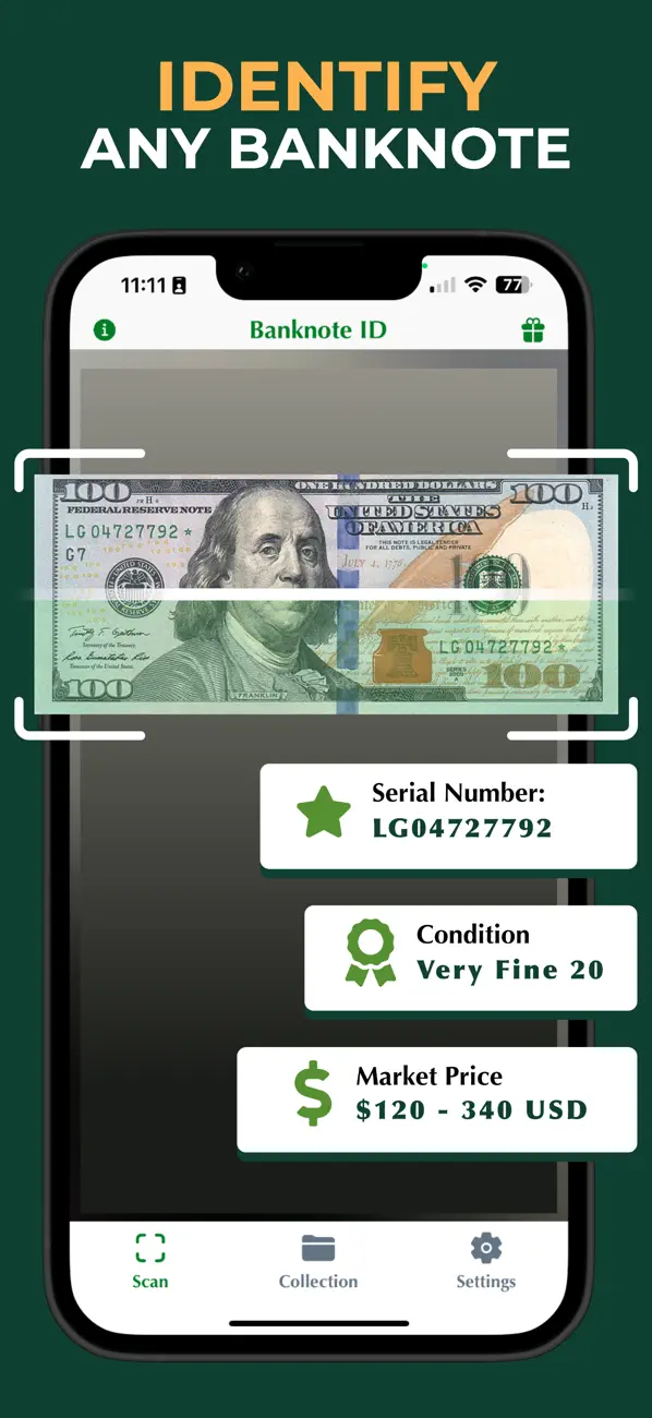 Screenshot #1 pour Banknote Identifier Pro