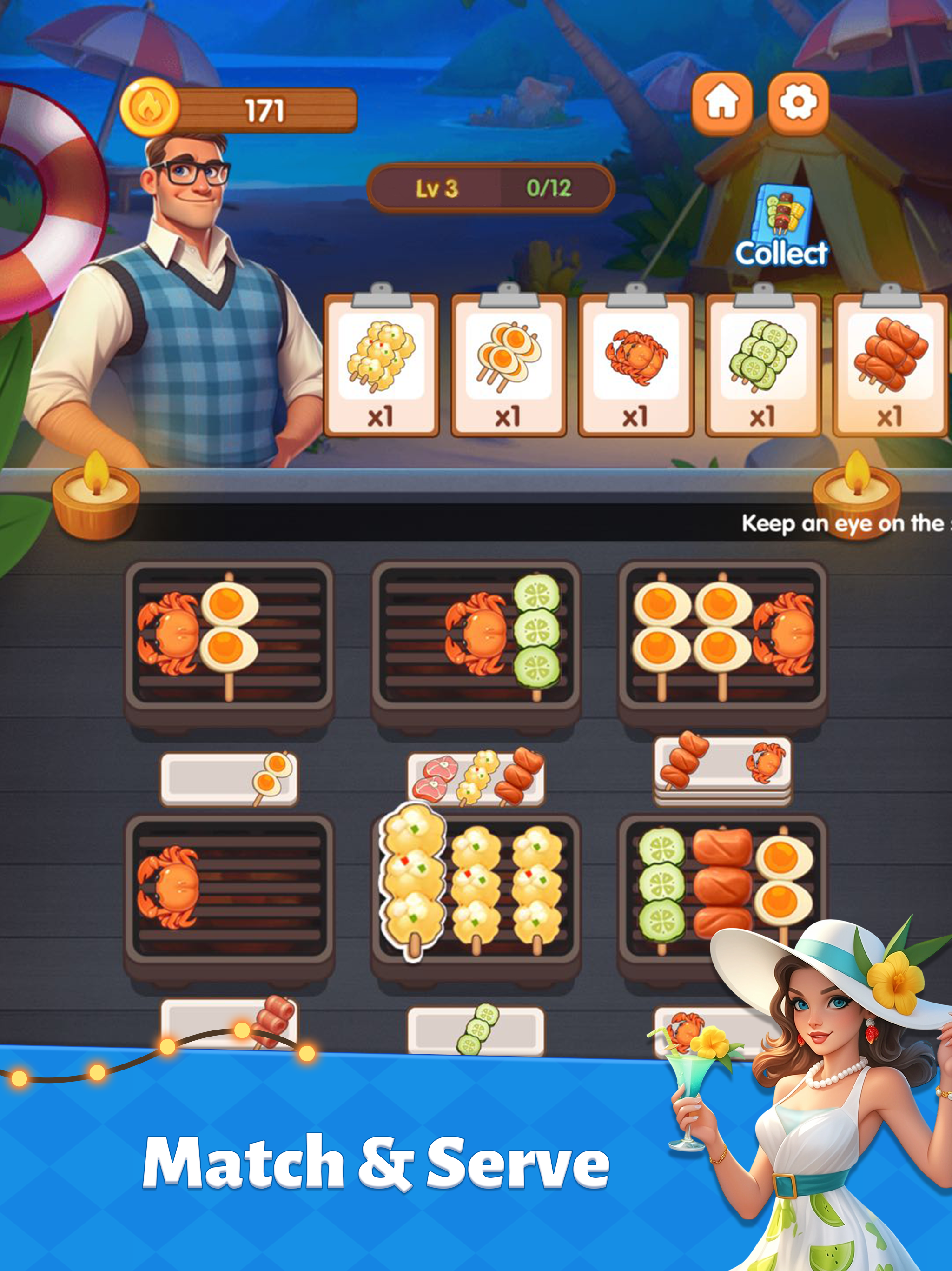 Skewer Match Chef