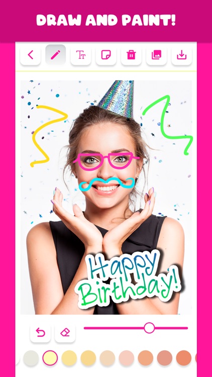 Write and draw on photos